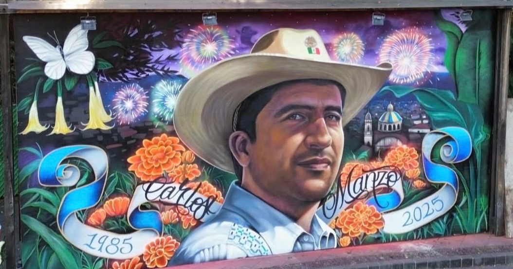 No Será Olvidado: El Rostro de Carlos Manzo, el Primer Alcalde Independiente, Vive en Mural en Municipio de Uruapan
